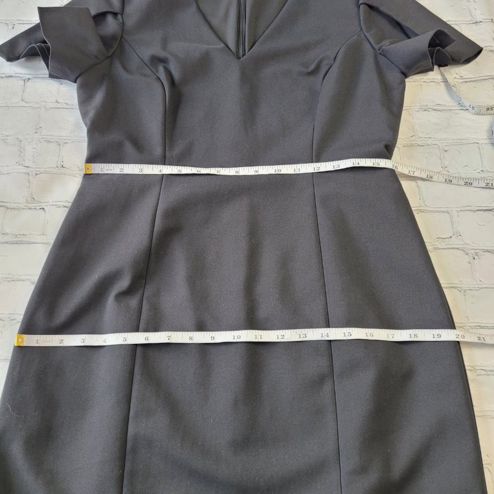 ✅ Antonio Melani black sheath dress with short slevees size 10 - Picture 7 of 12